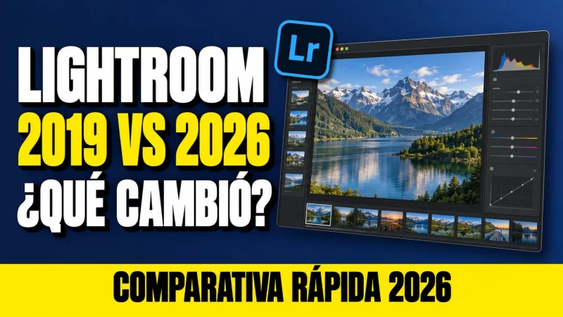 Lightroom 2019 vs 2026 comparativa rápida